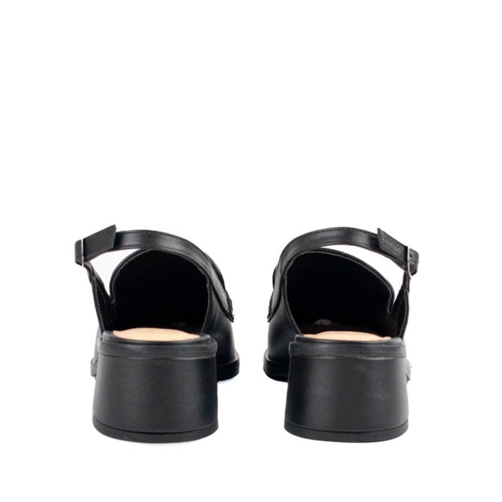 Slinback de Couro Veneto Cavezzale Preto 105101