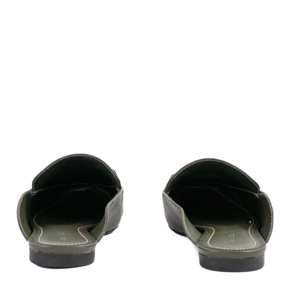 Mule de Couro Cavezzale Flow Verde Noite 105201