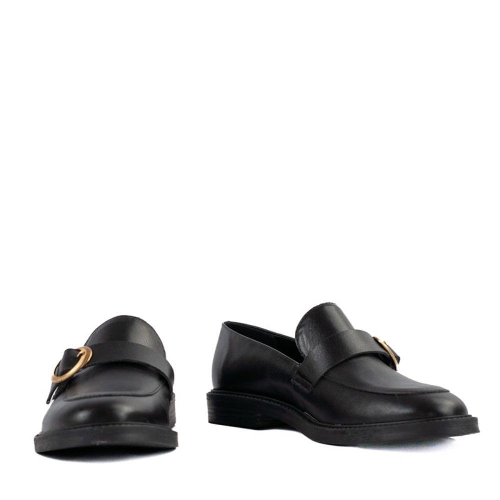 Mocassim de Couro Cavezzale Milano Preto 105266