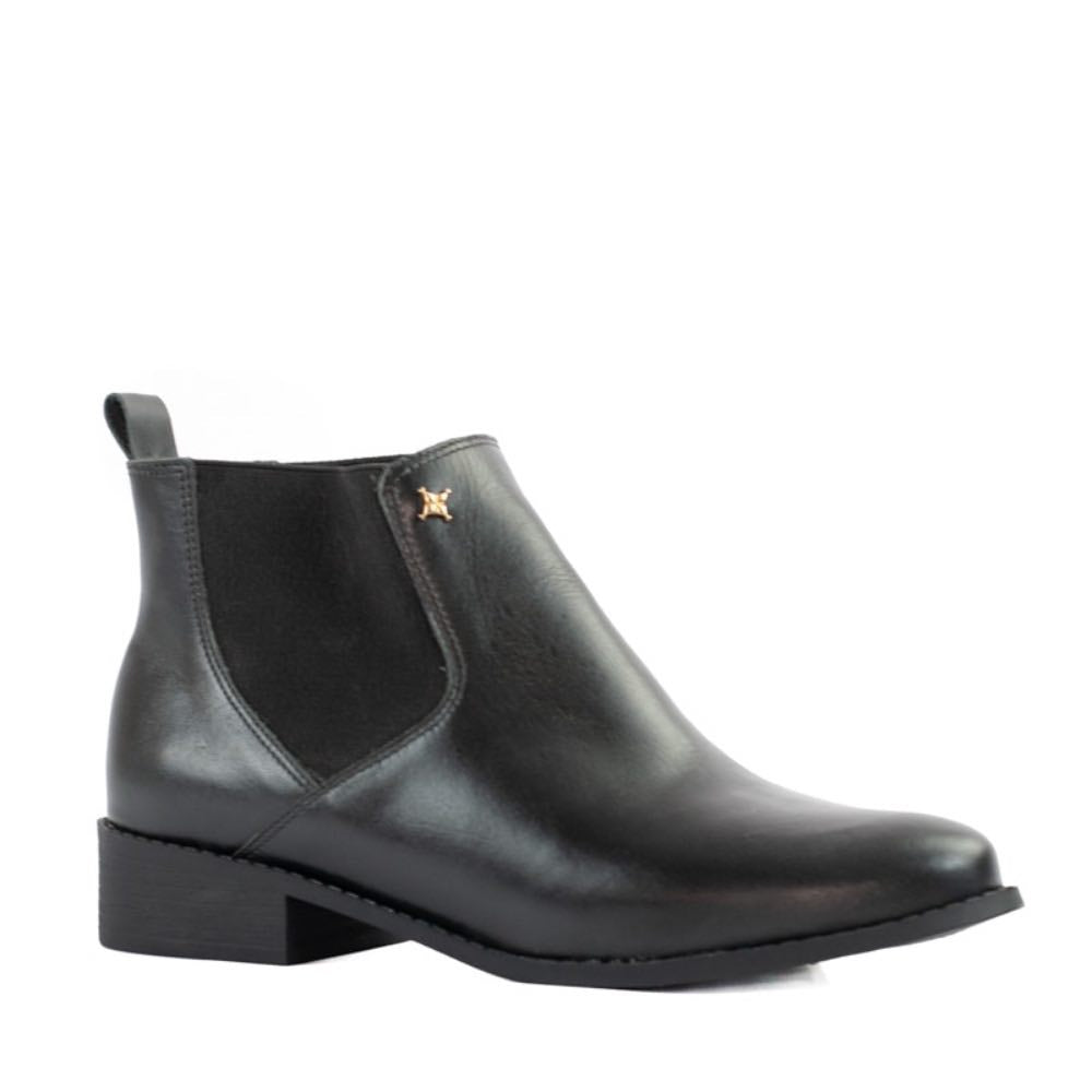 Bota de Couro Cavezzale Milano Preto 105268