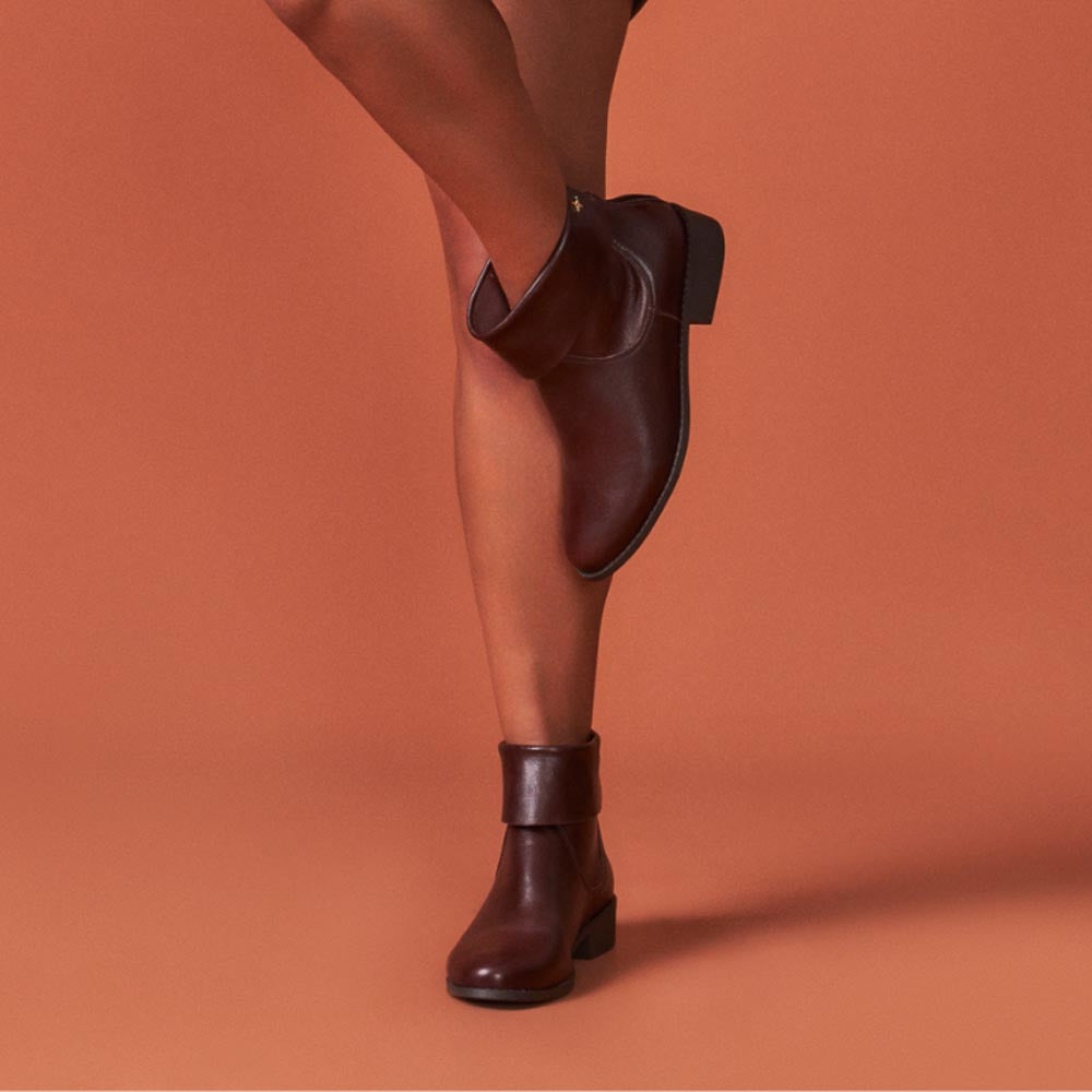 Bota de Couro Cavezzale Milano Nutella 105269