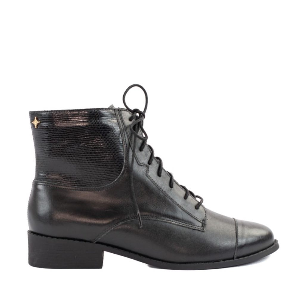 Bota de Couro Cavezzale Milano Preto 105267