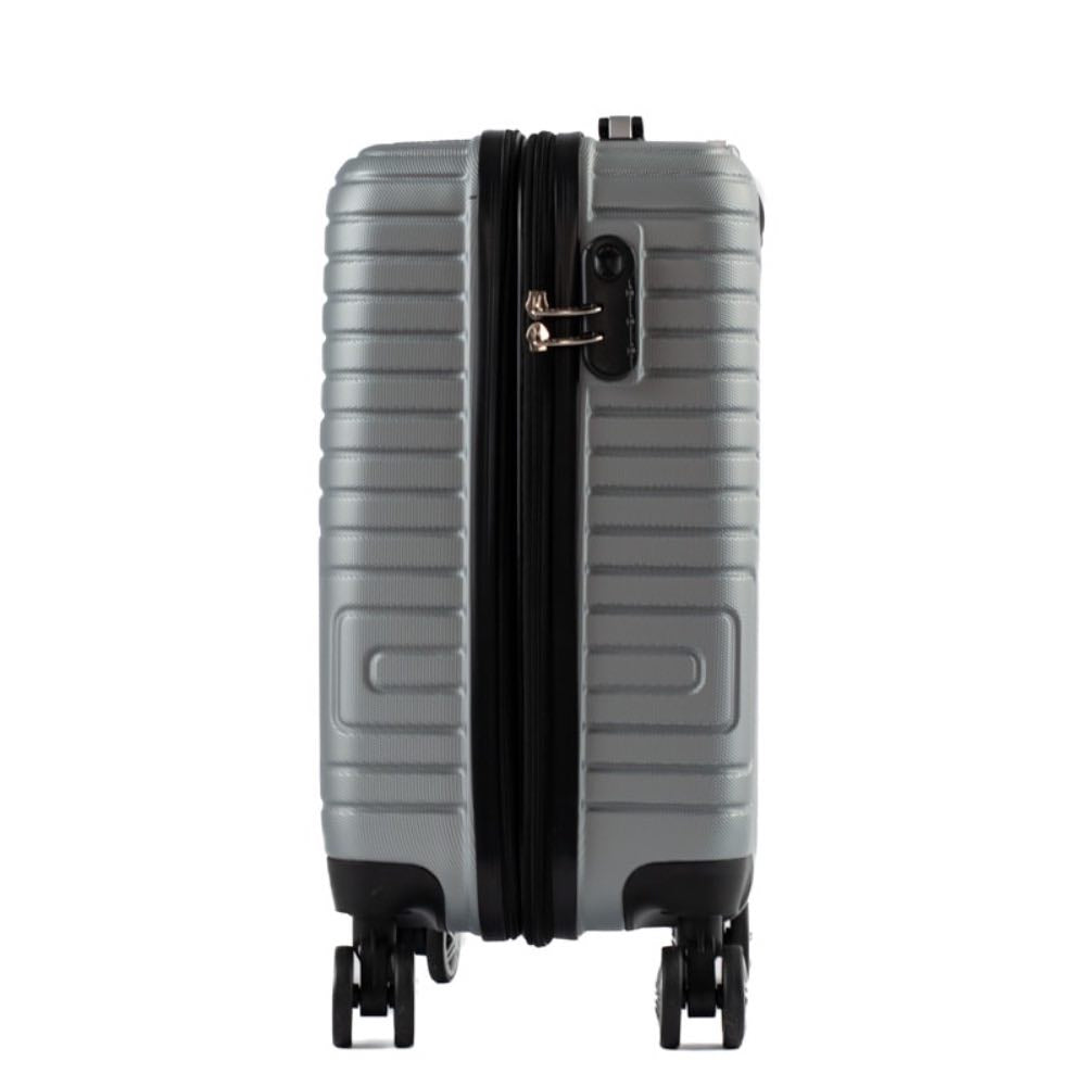 Mala de Viagem Pequena Cavezzale Milano Plus ABS Prata 105204