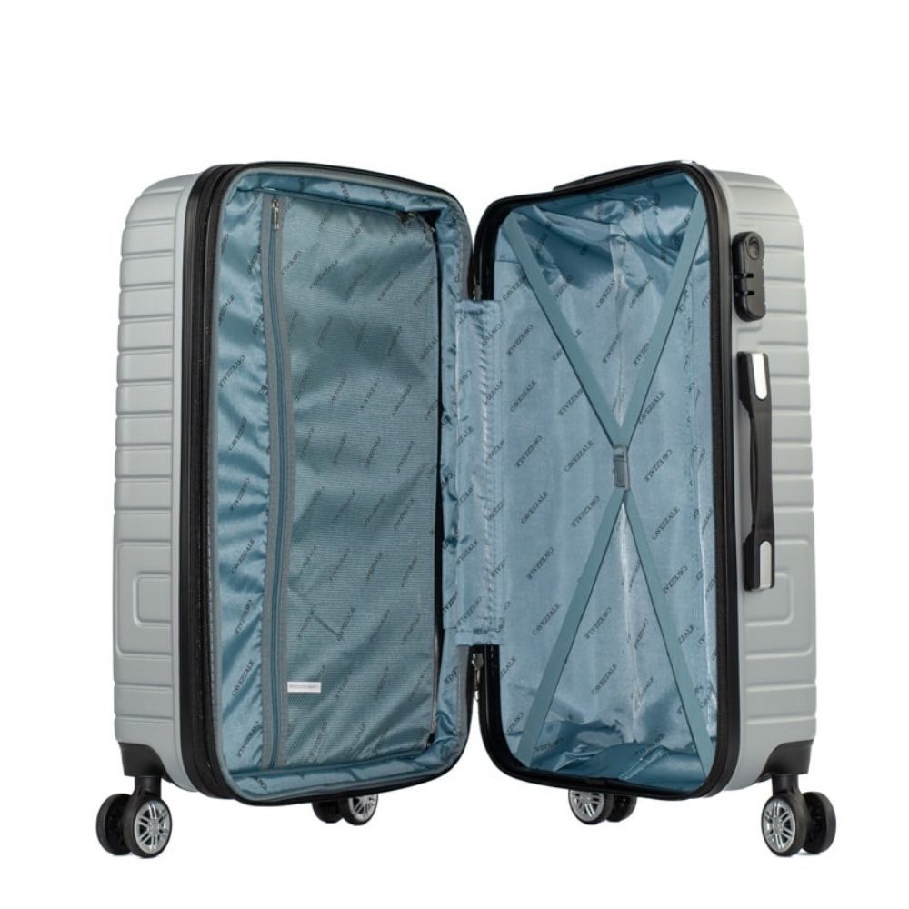 Mala de Viagem Grande Cavezzale Milano Plus ABS Prata 105206