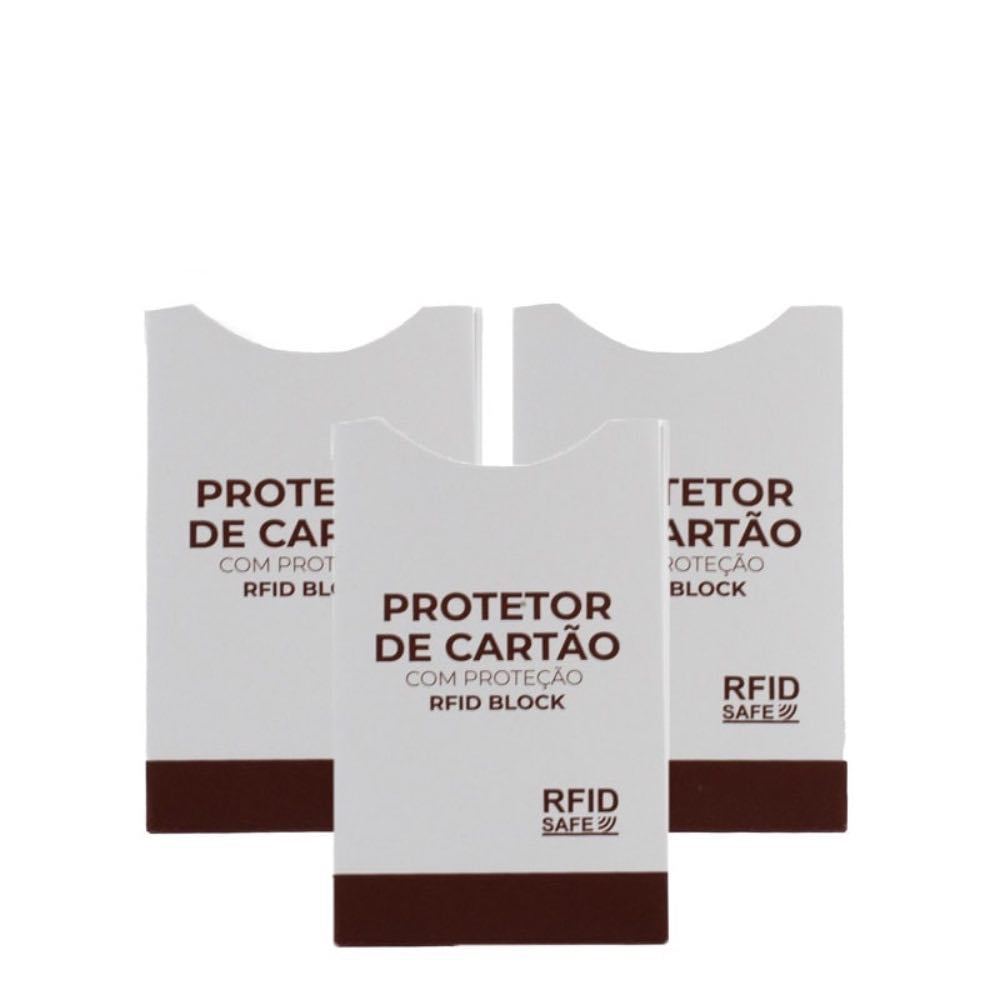 Conjunto Protetor RFID BLOCK Cavezzale Branco 105212