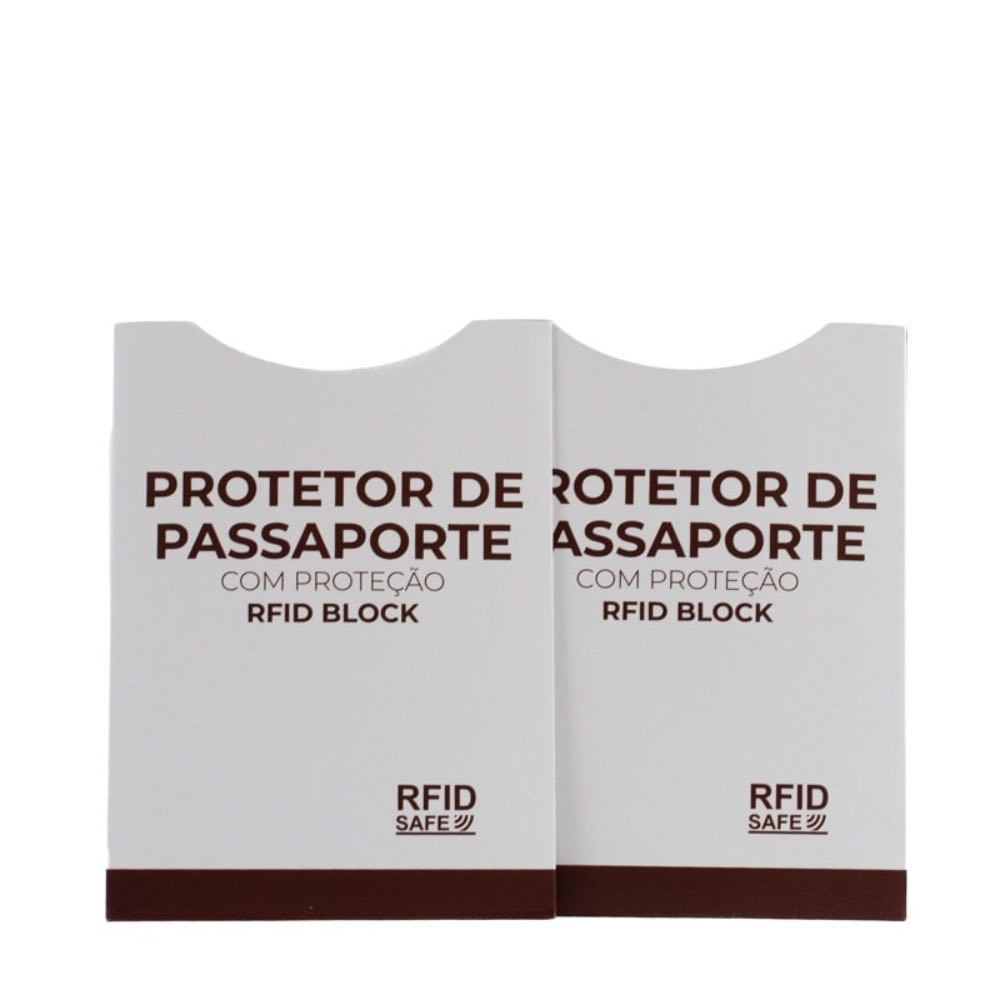 Conjunto Protetor RFID BLOCK Cavezzale Branco 105212