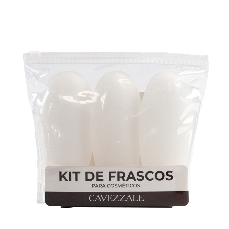 Kit de Frascos de Silicone Cavezzale Branco 105214