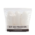 Kit de Frascos de Silicone Cavezzale Branco 105214