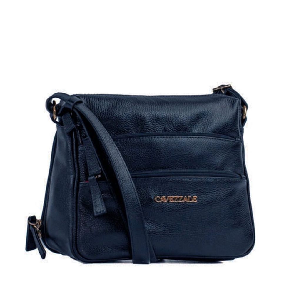 Bolsa de Couro Feminina Roma Cavezzale Marinho 102240