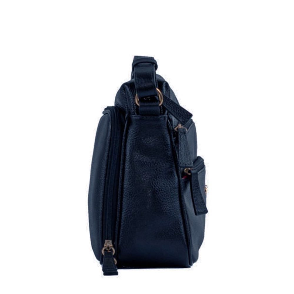 Bolsa de Couro Feminina Roma Cavezzale Marinho 102240
