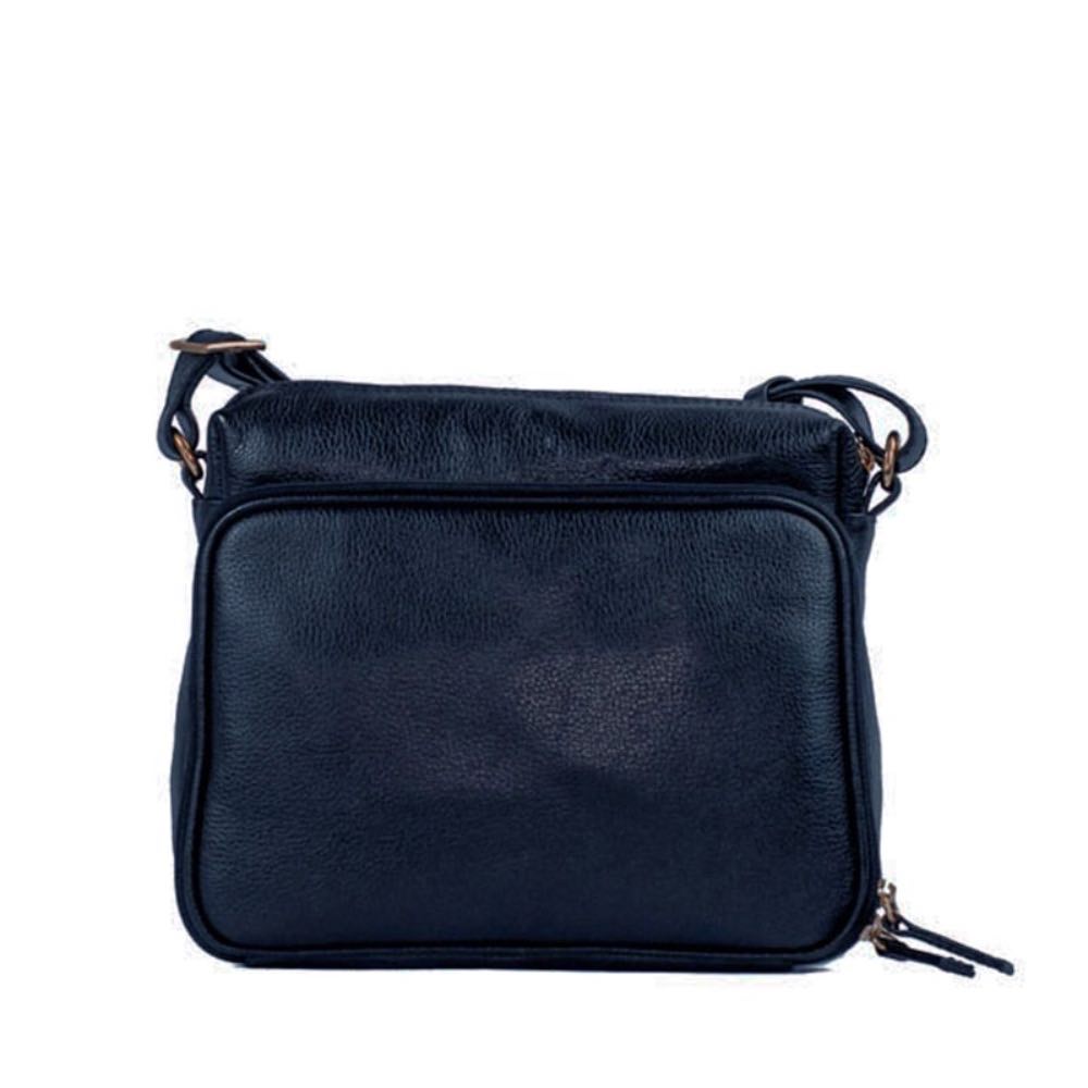 Bolsa de Couro Feminina Roma Cavezzale Marinho 102240