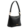 Bolsa Baguete Média de Couro Soft Cavezzale Preto 105328