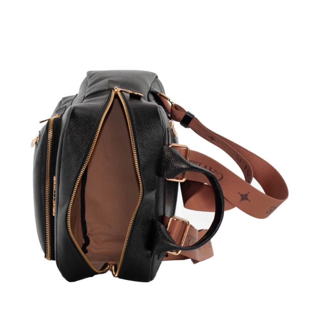 Mochila de Couro Cavezzale Soft Preto 105331