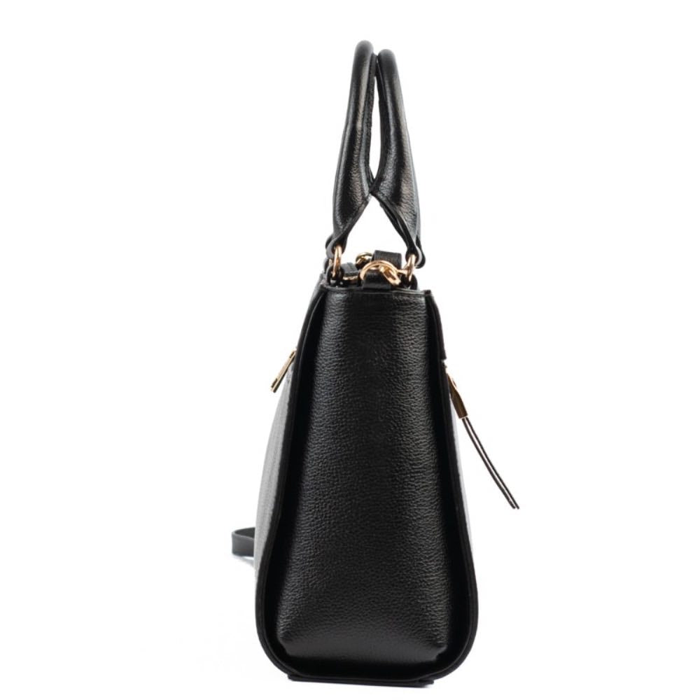 Tote Bag Média de Couro Floter Cavezzale Preto 105049