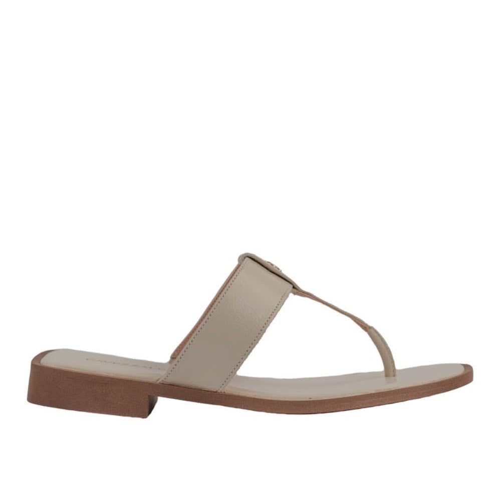 Sandália de Couro Cavezzale Off White 105417