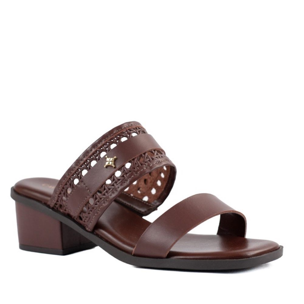 Tamanco de Couro Cavezzale Chocolate 105419