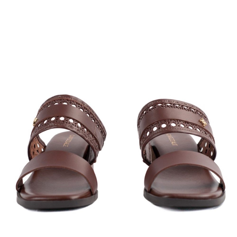 Tamanco de Couro Cavezzale Chocolate 105419
