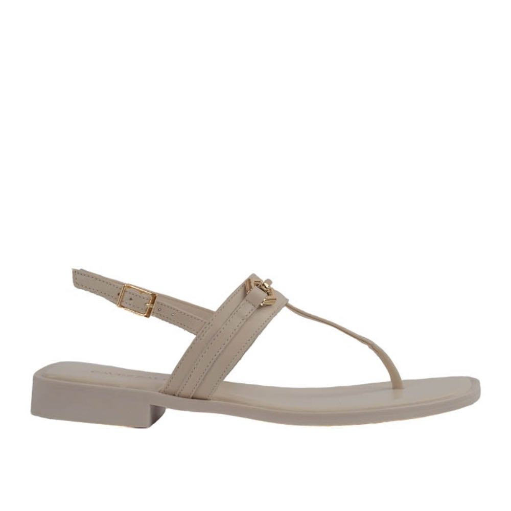 Sandália de Couro Cavezzale Off White 105451