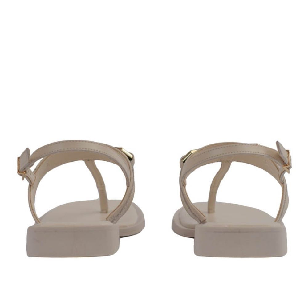 Sandália de Couro Cavezzale Off White 105451
