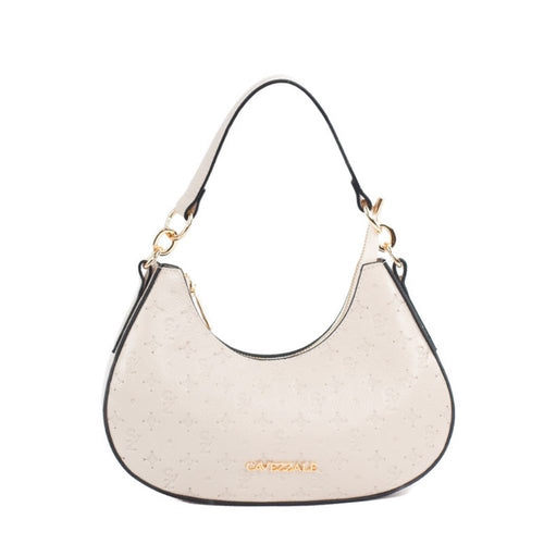 Bolsa Baguete Média de Couro Monograma Cavezzale Off White 105481