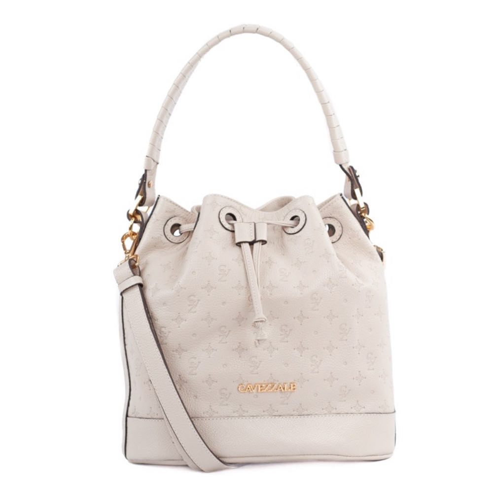 Bolsa Bucket de Couro Média Monograma Cavezzale Chantilly 105482