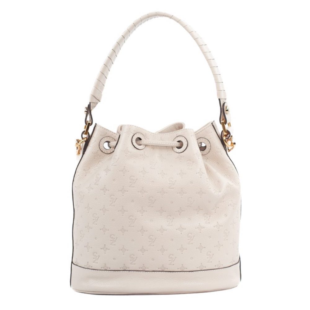 Bolsa Bucket de Couro Média Monograma Cavezzale Chantilly 105482