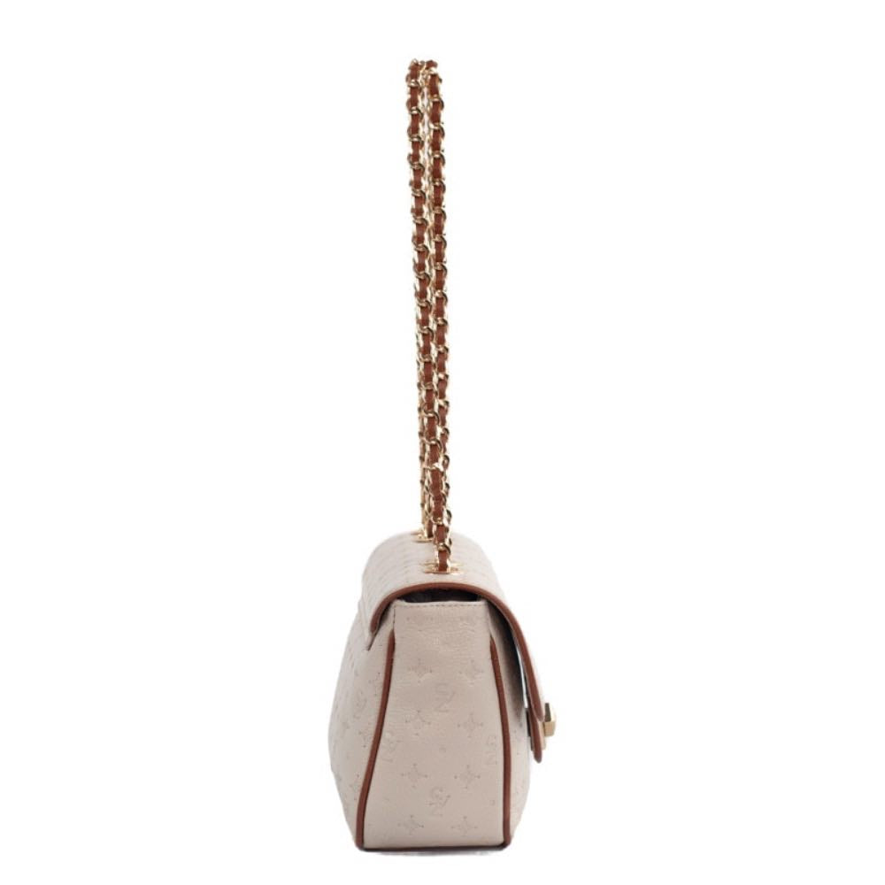 Bolsa de Couro Cavezzale Floter Monograma Off White/Canyon 105483