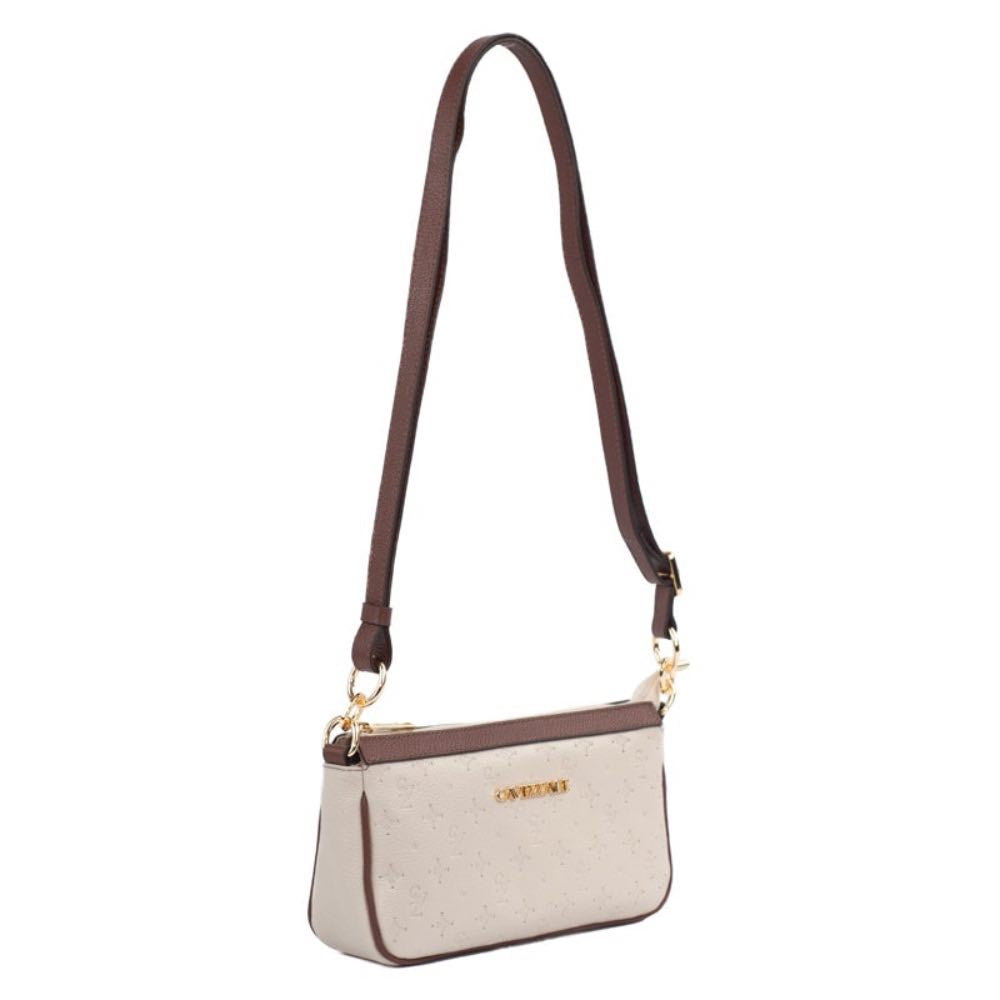 Bolsa Tiracolo de Couro Monograma Pequena Cavezzale Chantilly/Whisky 105485