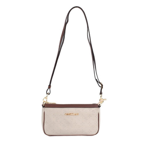 Bolsa Tiracolo de Couro Monograma Pequena Cavezzale Chantilly/Whisky 105485