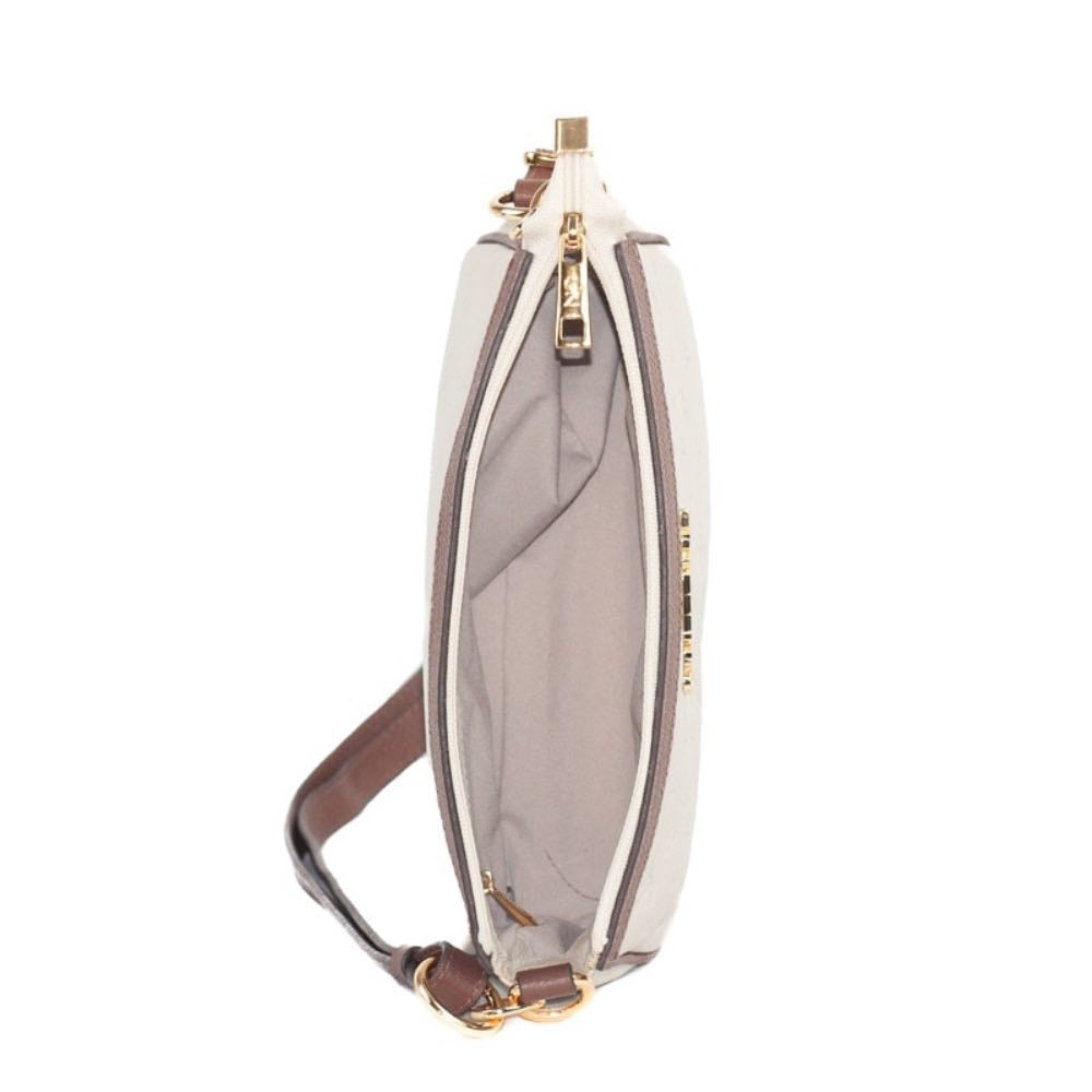 Bolsa Tiracolo de Couro Monograma Pequena Cavezzale Chantilly/Whisky 105485