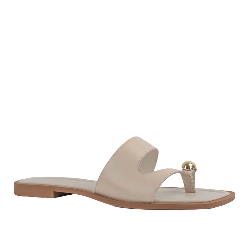 Sandália de Couro Atanado Cavezzale Off White 105407