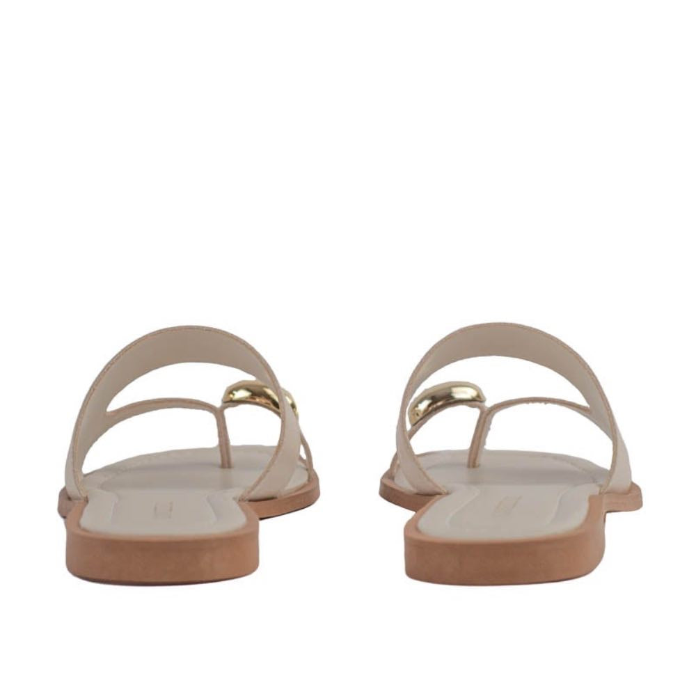 Sandália de Couro Atanado Cavezzale Off White 105407