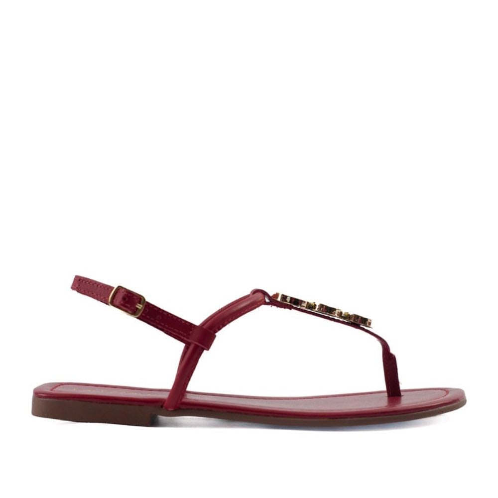Sandália de Couro Atanado Cavezzale Magenta 105410
