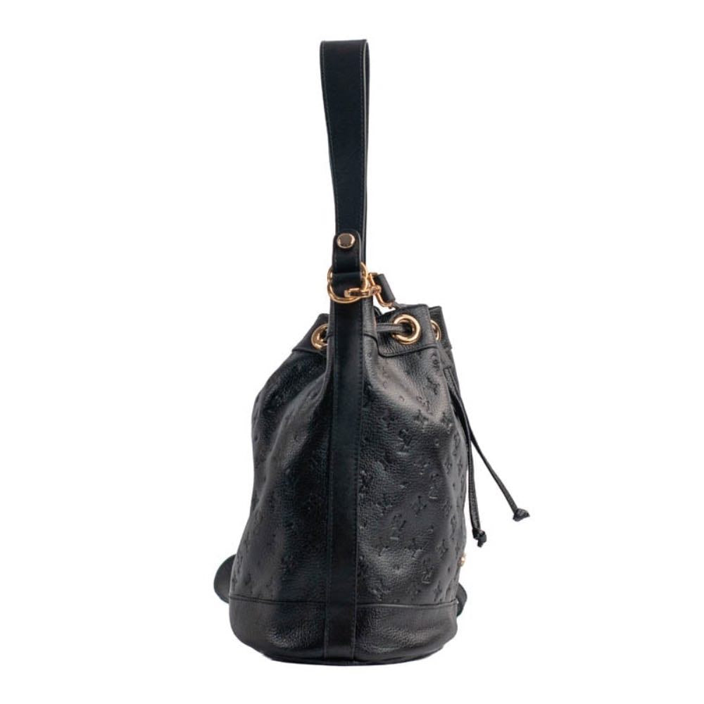 Bolsa Bucket Média Couro Monograma Cavezzale Preto 105045