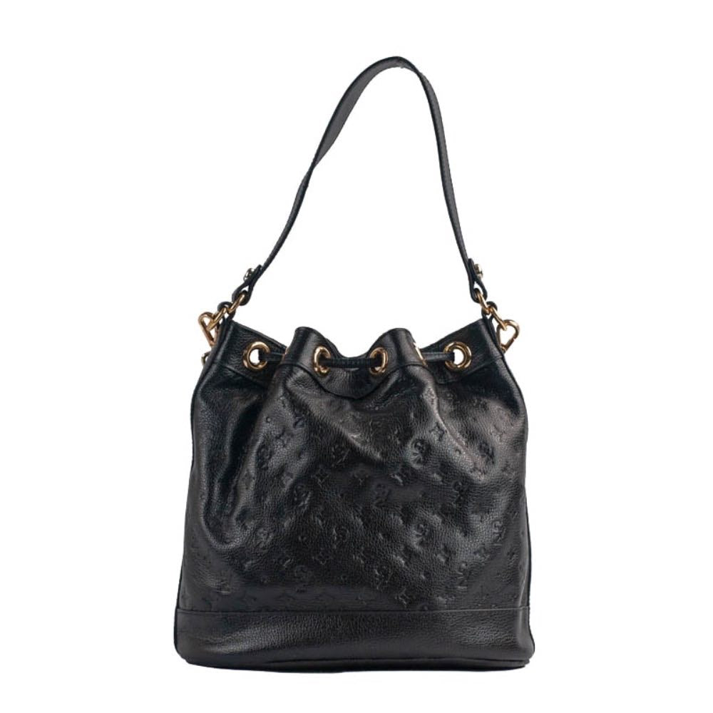 Bolsa Bucket Média Couro Monograma Cavezzale Preto 105045