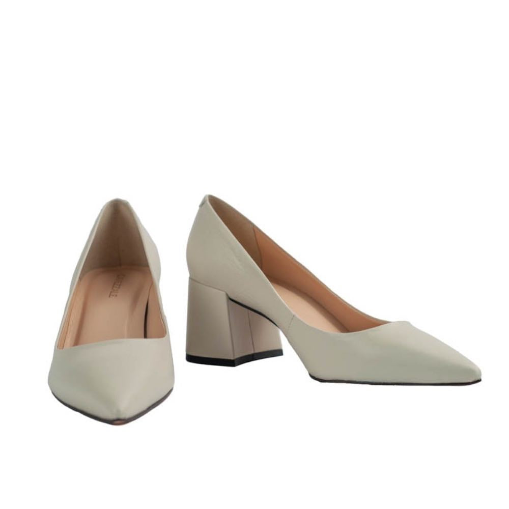 Scarpin de Couro Bristol Cavezzale Off White 105397