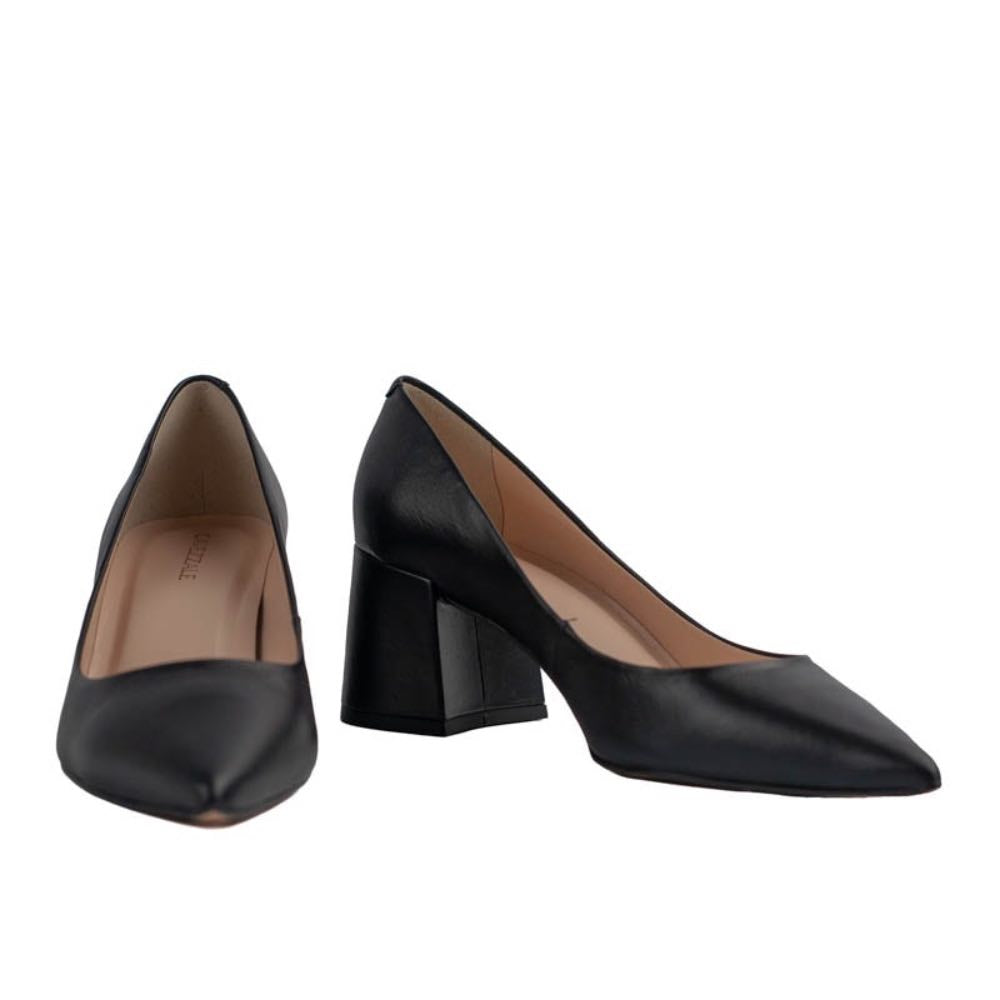Scarpin de Couro Bristol Cavezzale Preto 105397