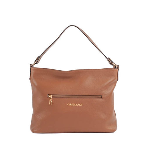 Bolsa Hobo Grande de Couro Floter Cavezzale Caramelo 105558