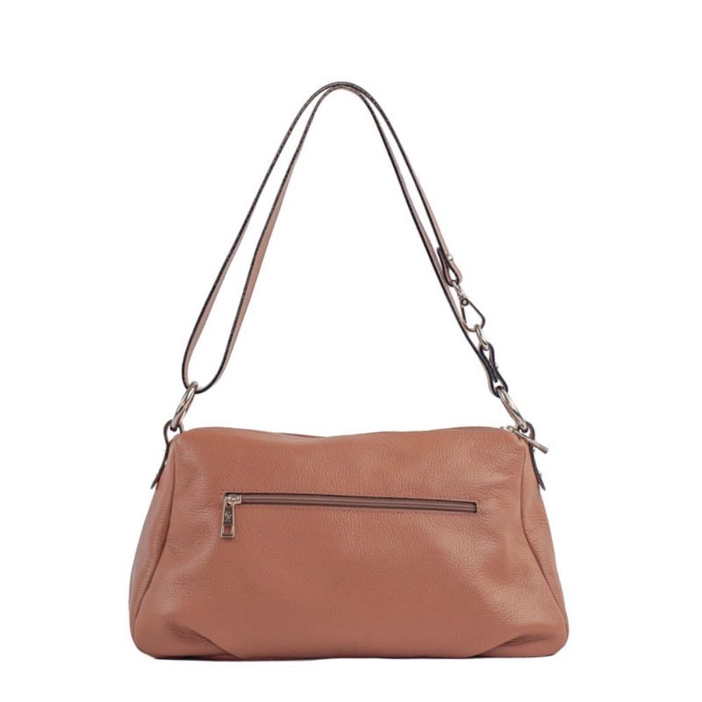 Bolsa Média Tiracolo de Couro Floter Cavezzale Mousse 105563