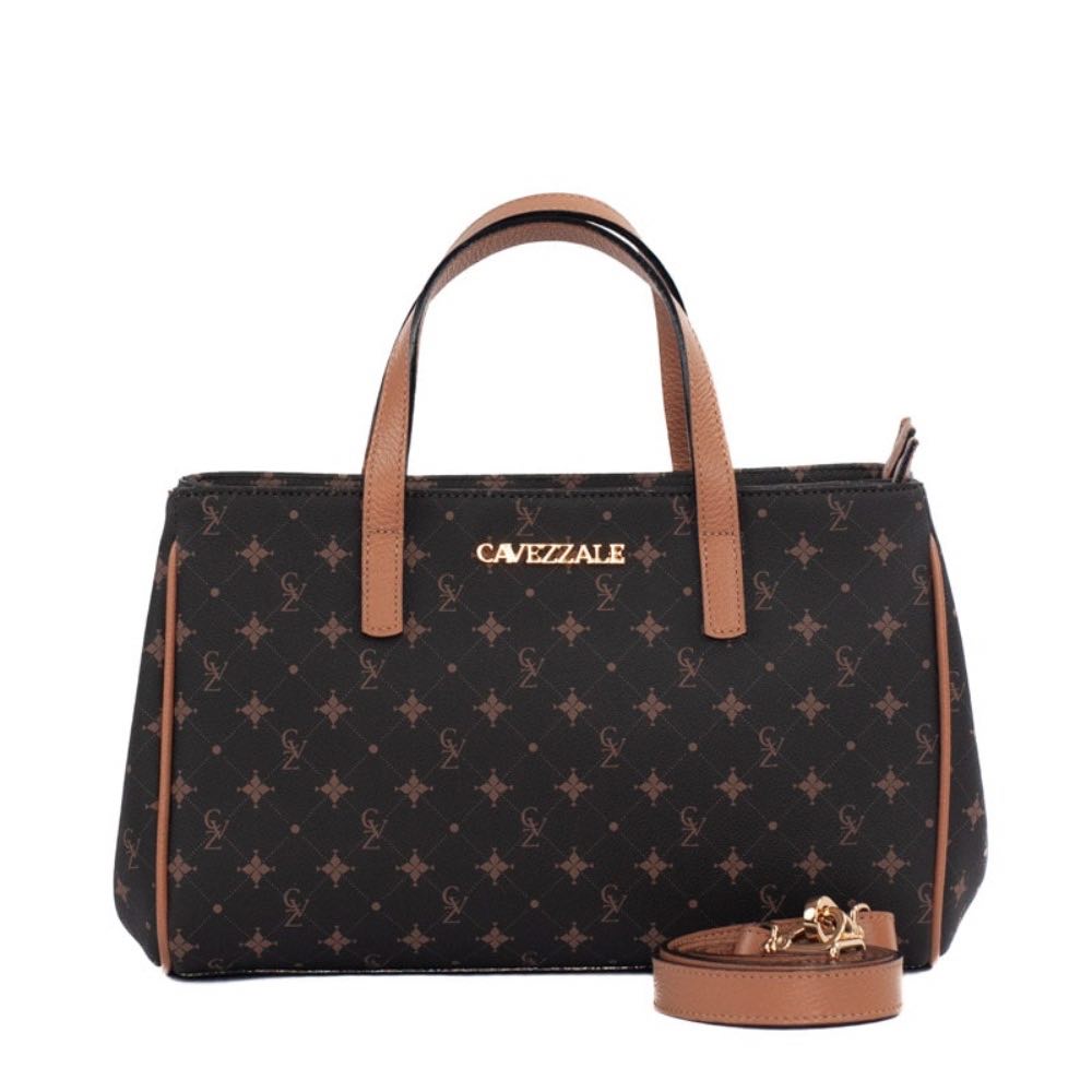 Tote Bag Média Personnalite Cavezzale Chocolate/Caramelo 105572