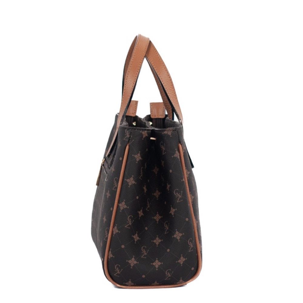 Tote Bag Média Personnalite Cavezzale Chocolate/Caramelo 105572