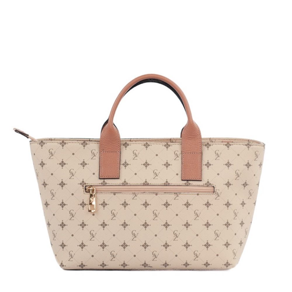 Shopping Bag Média Personnalité Cavezzale Nude/Mousse 105574