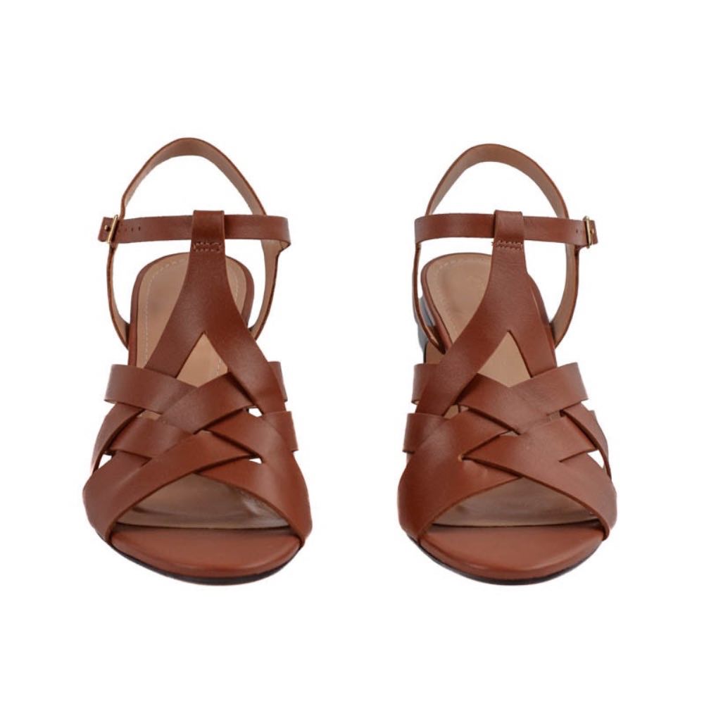 Sandália de Couro Napa Cavezzale Wood 105508