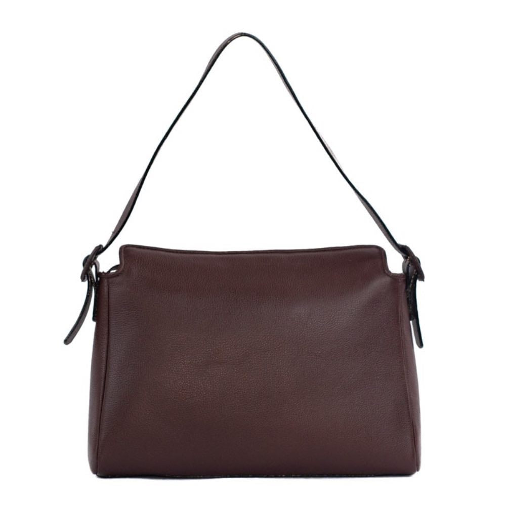 Bolsa Hobo Grande de Couro Floter Cavezzale Marrom 105557