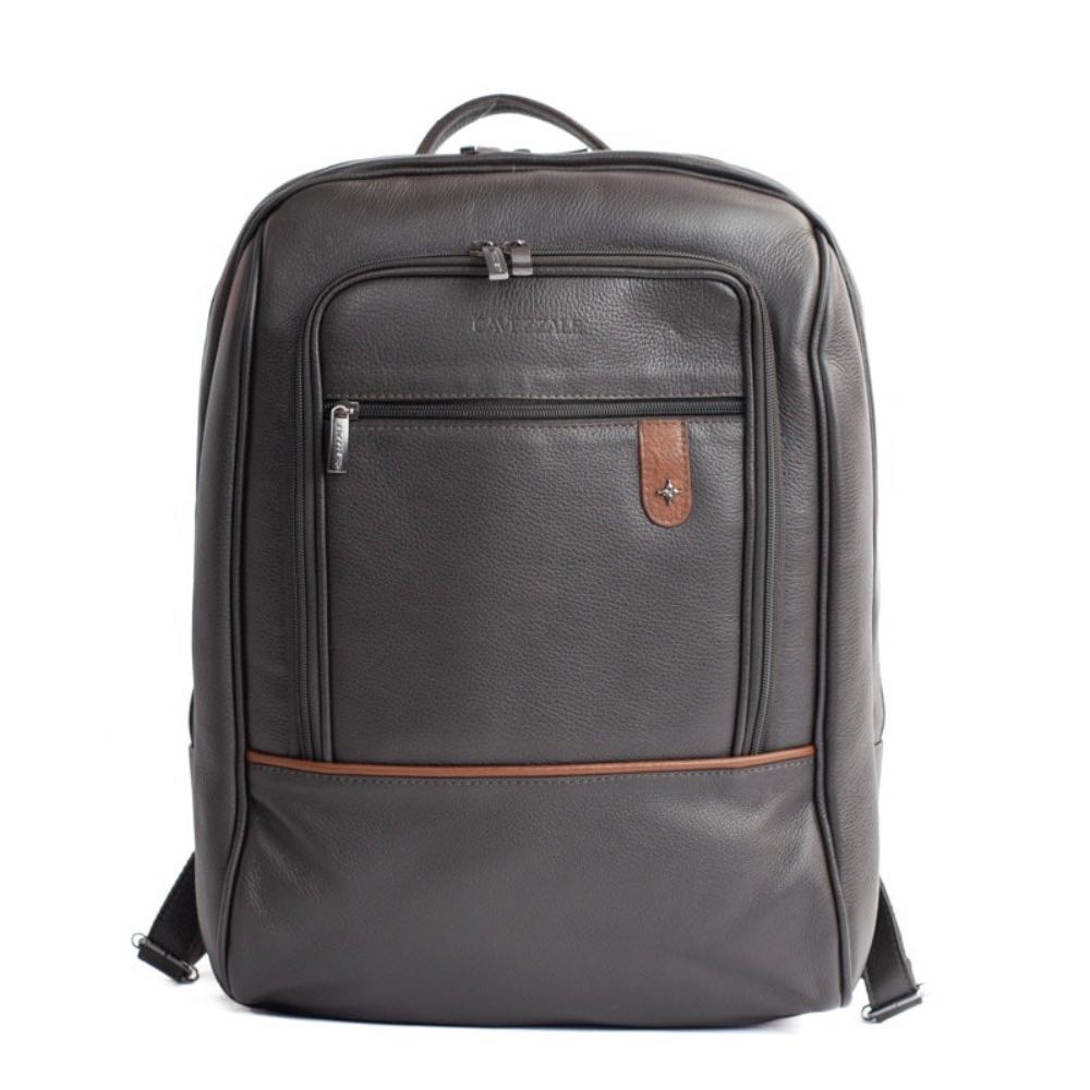 Mochila de Couro Búfalo Cavezzale Café/Whisky 105470