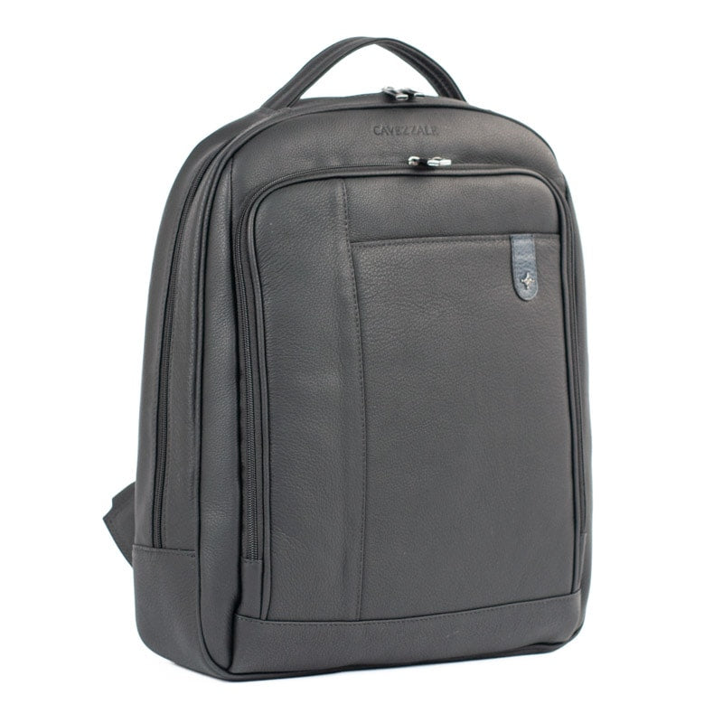 Mochila de Couro Búfalo Cavezzale Preto/Marinho 105473