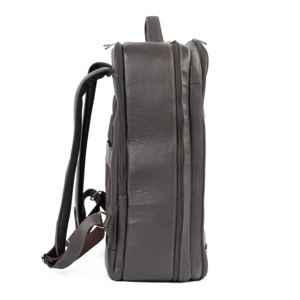 Mochila de Couro Búfalo Cavezzale Café/Whisky 105469