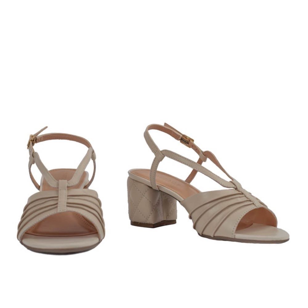 Sandália de Couro Cavezzale Veneto Off White 105421