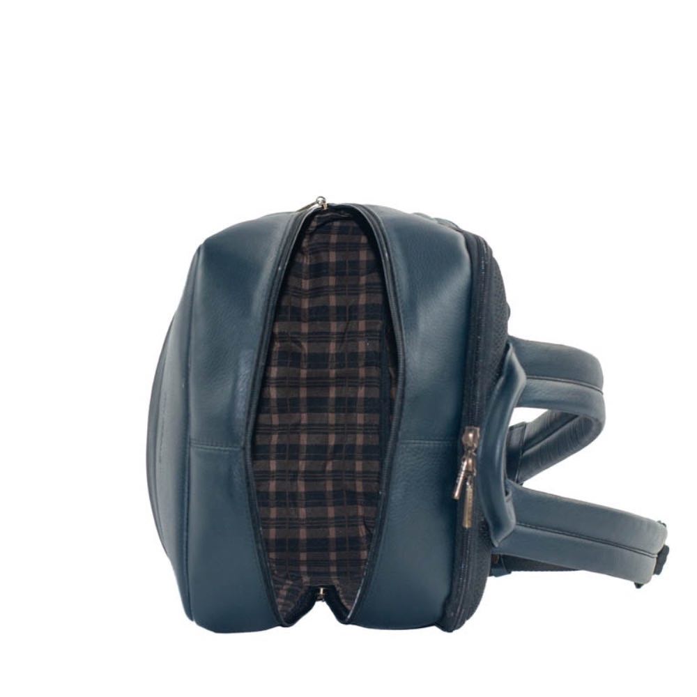 Mochila de Couro Texas Cavezzale Marinho 105375