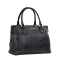 Tote Bag Grande de Couro Monograma Cavezzale Preto 105490